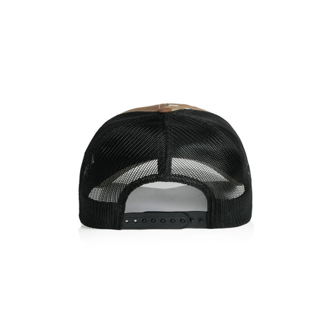 Mesh Contrast Camo Cap — DESERT CAMO/BLACK (back)