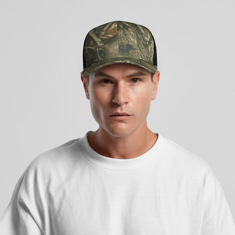 Mesh Contrast Camo Cap — Lifestyle