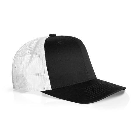 Mesh Contrast Trucker Cap — BLACK/WHITE (right)