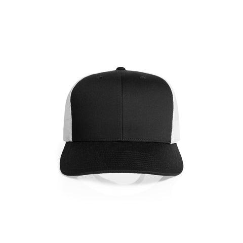 Mesh Contrast Trucker Cap — BLACK/WHITE
