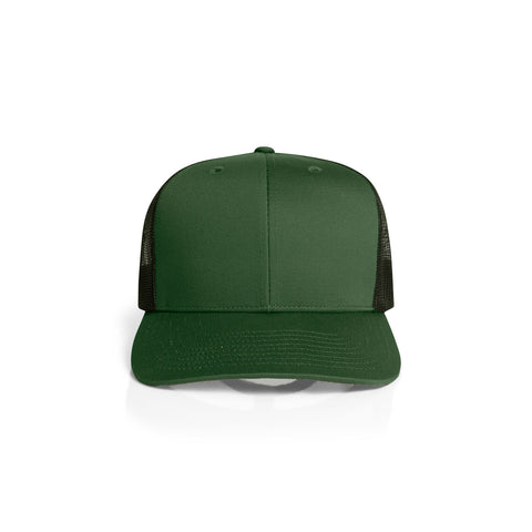 Mesh Contrast Trucker Cap — FOREST/BLACK