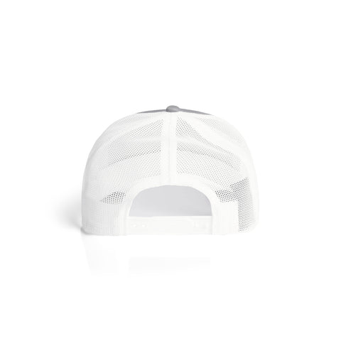 Mesh Contrast Trucker Cap — SHADOW/WHITE (back)