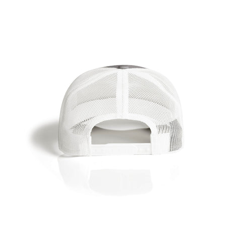 Mesh Contrast Trucker Cap — STORM/WHITE (back)