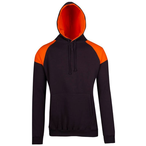 Mens Shoulder Contrast Zip Hoodie