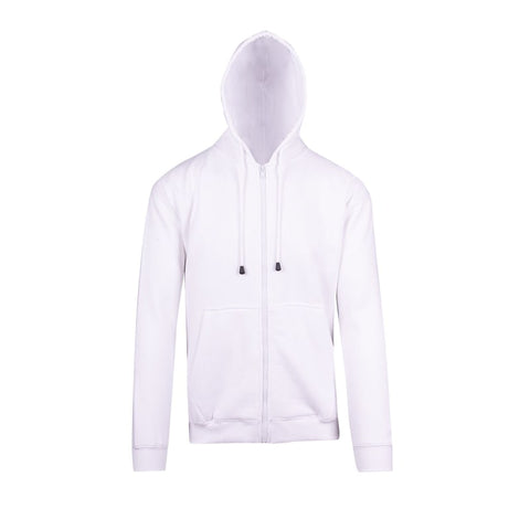 Netball Umpire Zip Hoodie With Pocket "White" 