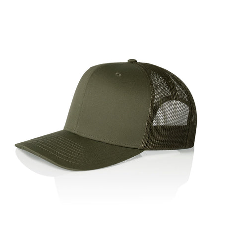 Mesh Trucker Cap — ARMY (left)