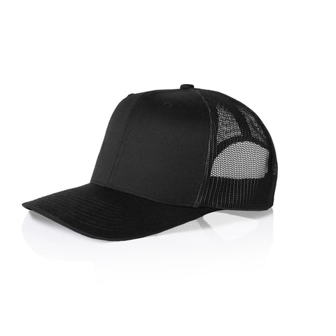 Mesh Trucker Cap — BLACK (left)