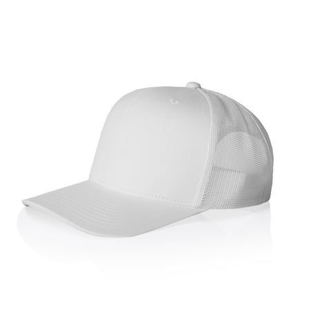 Mesh Trucker Cap — WHITE (left)