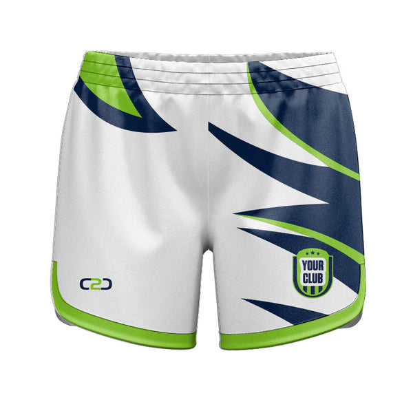Custom SKIRMISH Ladies Shorts 13CM Front View