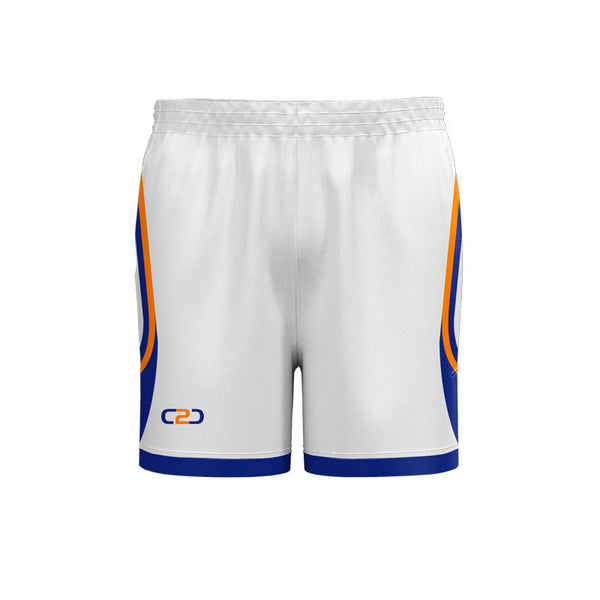 Custom Dodger Basketball Shorts Mid Thigh Front View