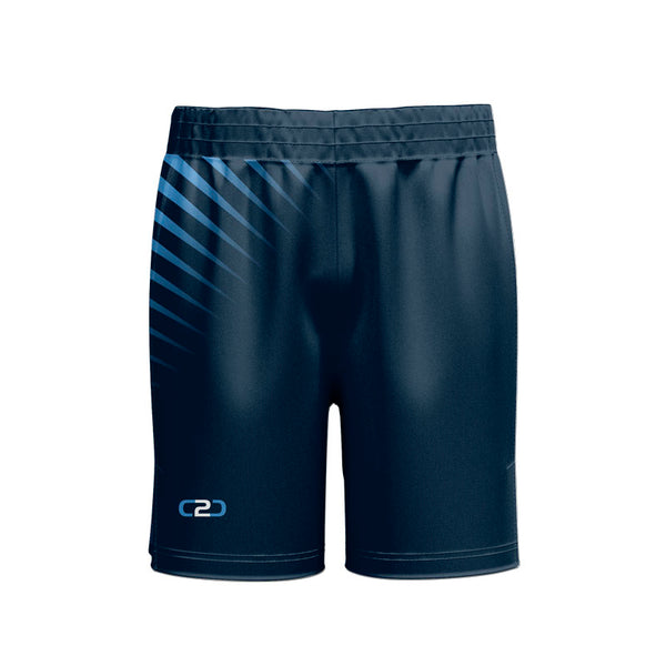 Custom Pacific Basketball Shorts Above Knee Front View