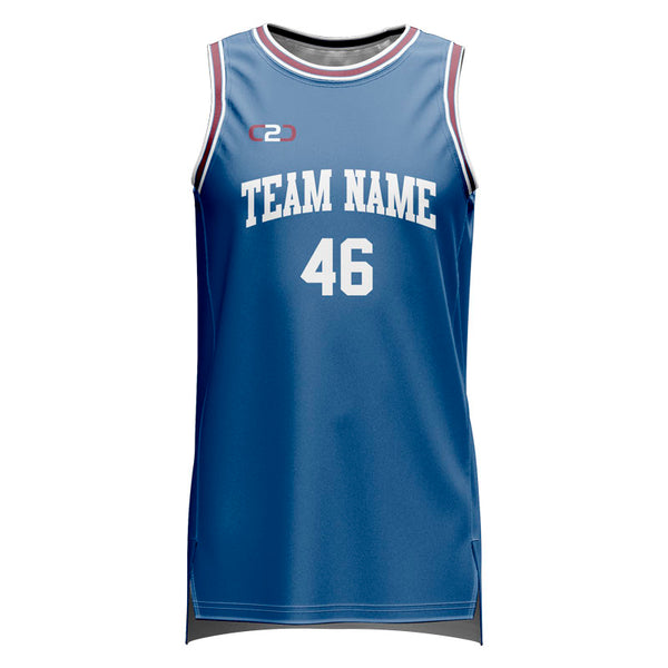 Custom Paris HP Split Basketball Singlet Front View