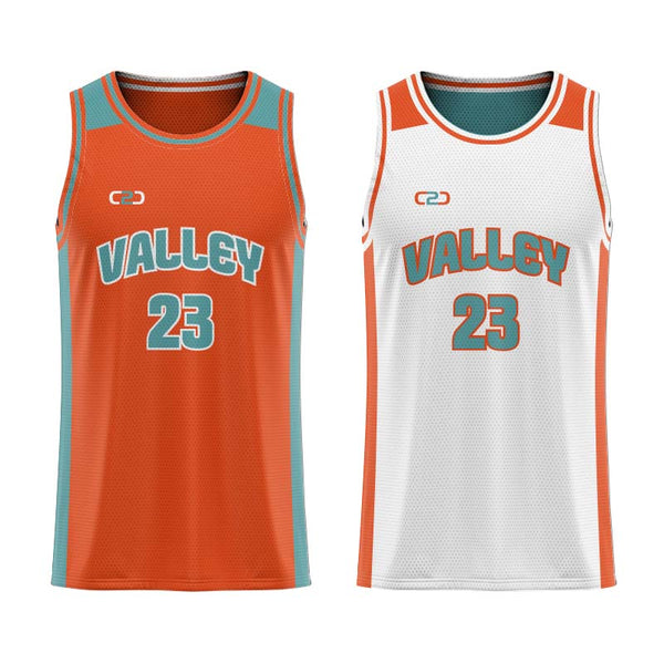 Custom UP Core Reversible Basketball Singlet Front View